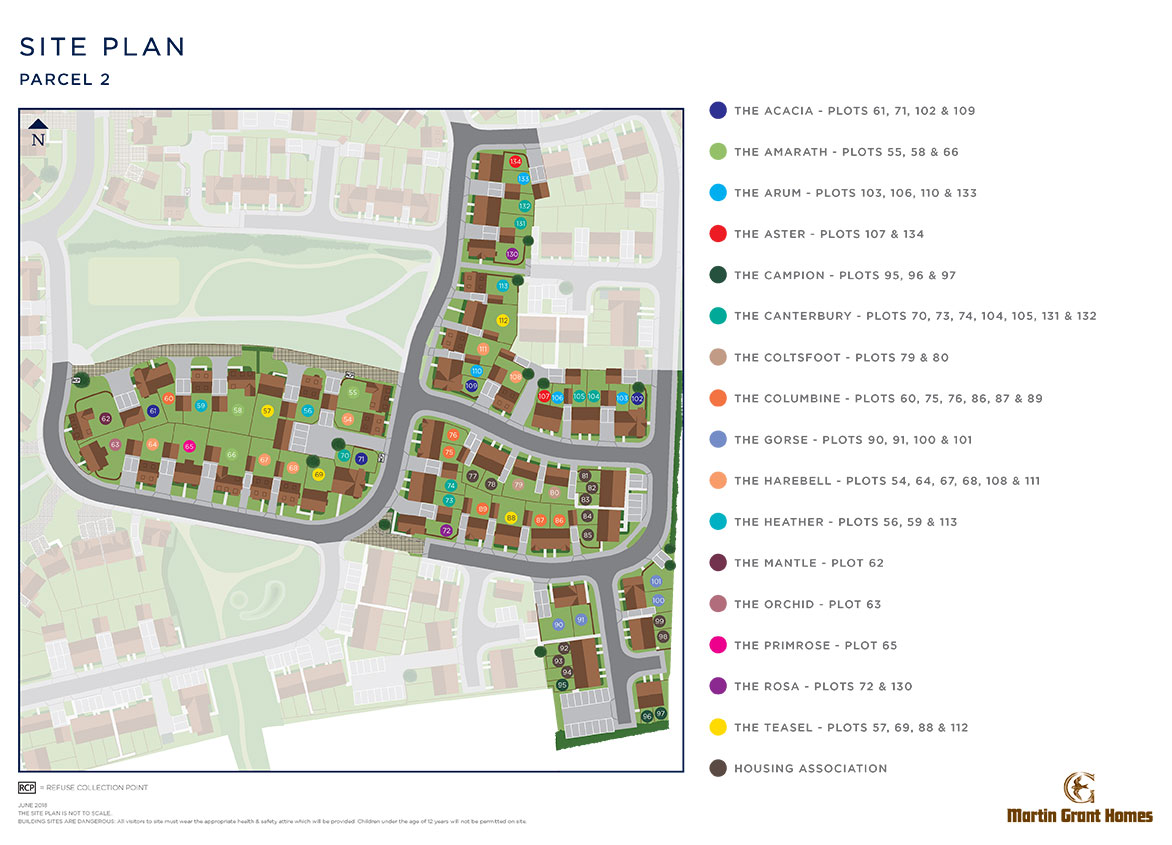 Buckton Fields Offers Popular Homes For Growing Families Siteplan