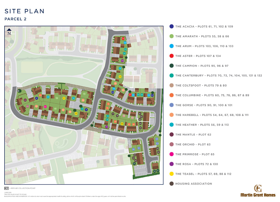 M154 – The Columbine Siteplan