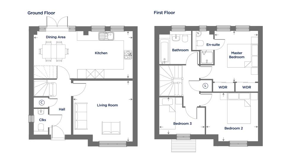 The Columbine – Plot 89 Floor plan