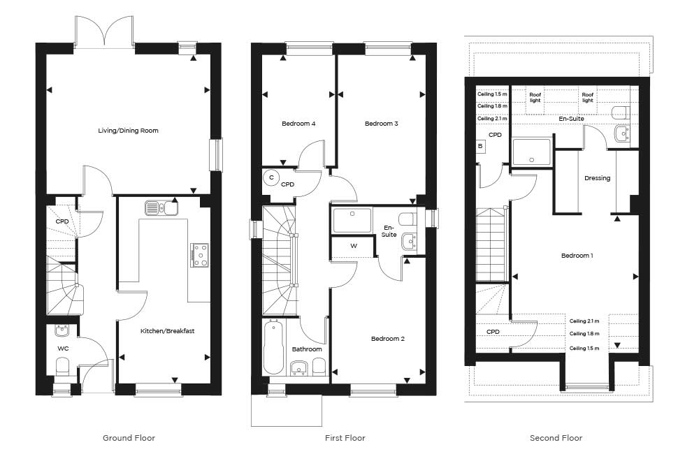 Plot 65 – The Hartfield Floor plan