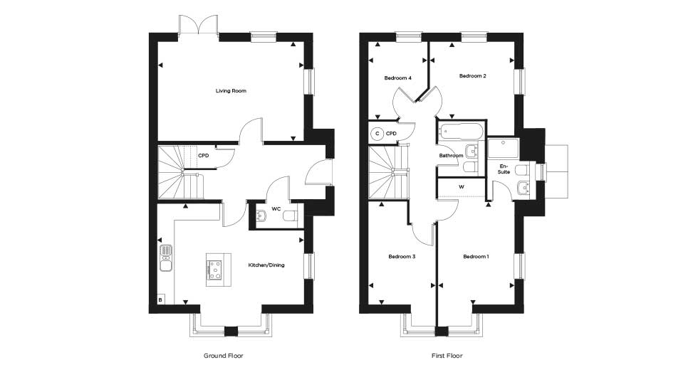 Plot 93 – The Thornberry Floor plan