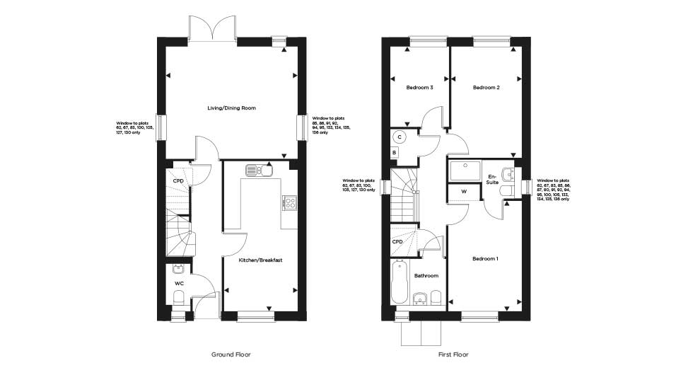 Plot 100 – The Woodston Floor plan