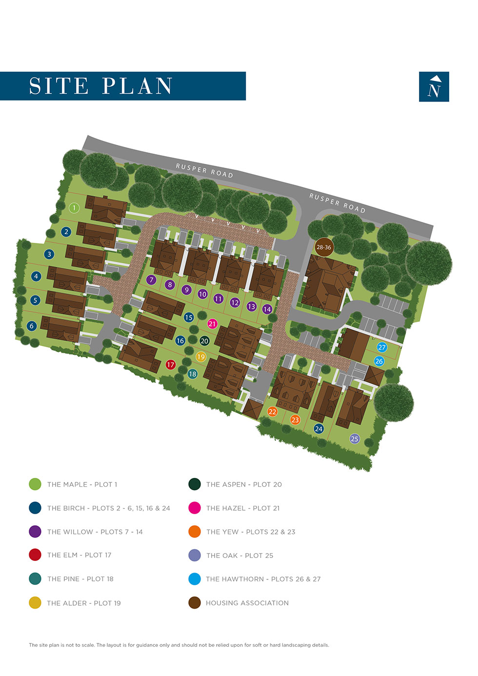Plot 25 – The Oak Siteplan