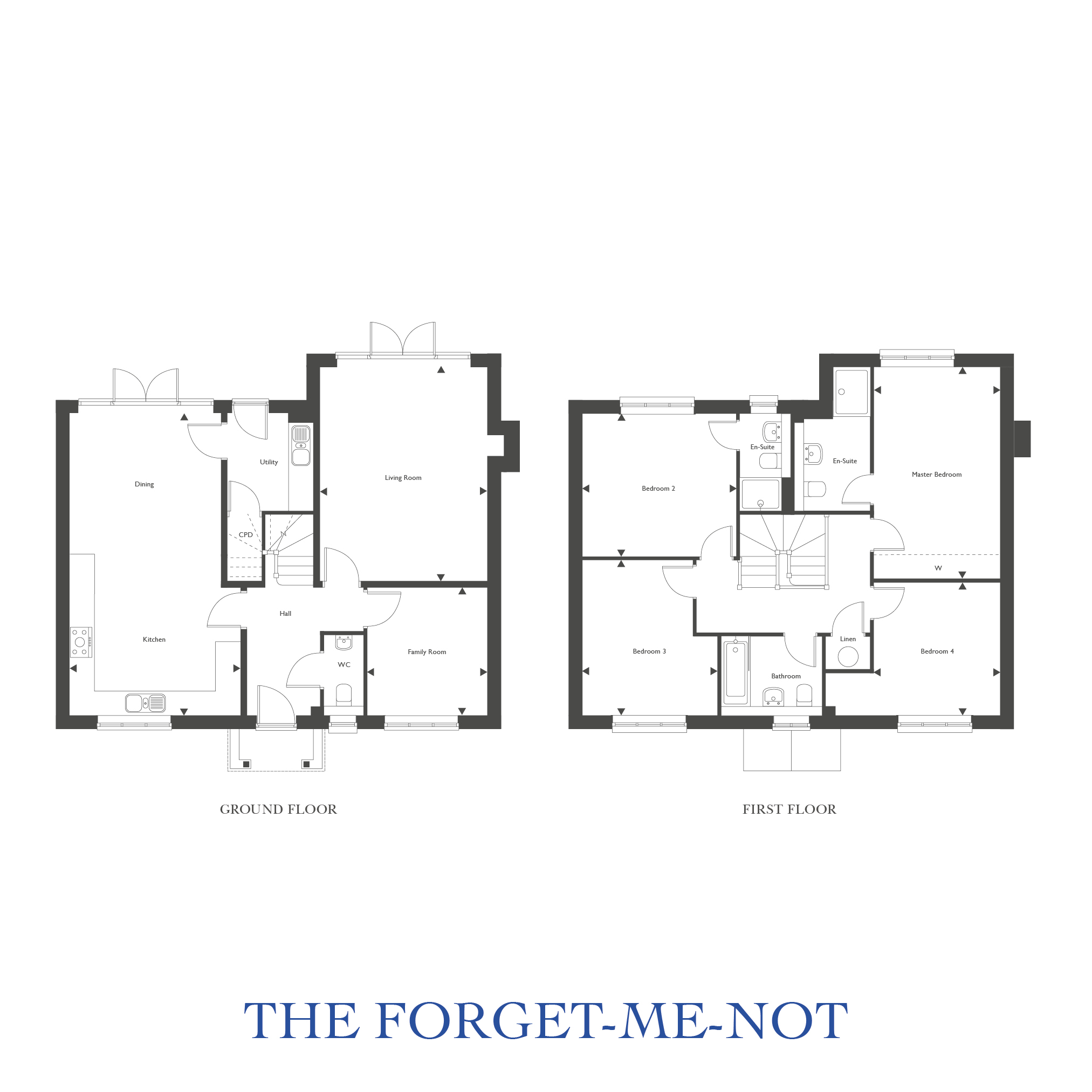 Plot 38 – The Forget-Me-Not Floor plan