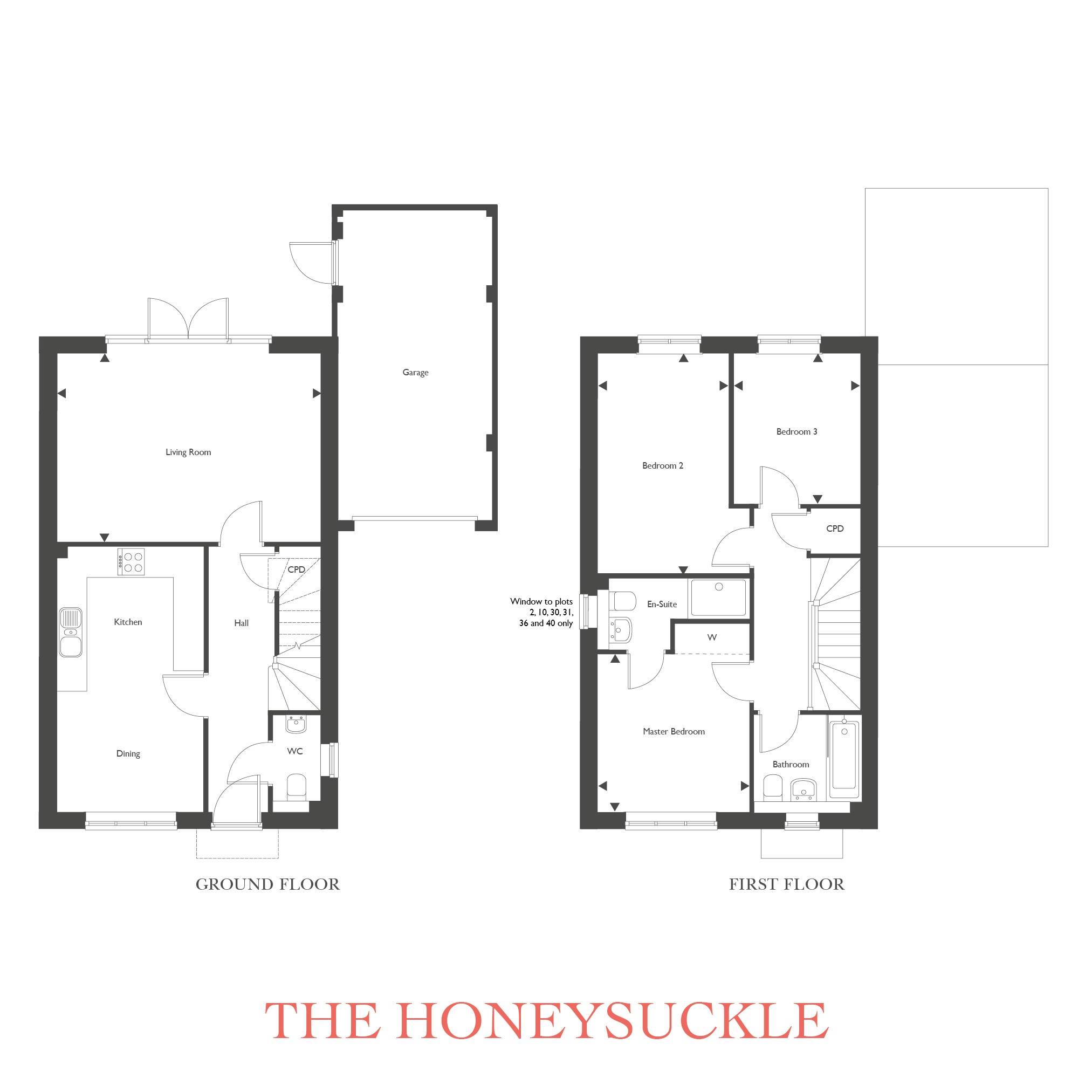 Plot 2 – The Honeysuckle Floor plan