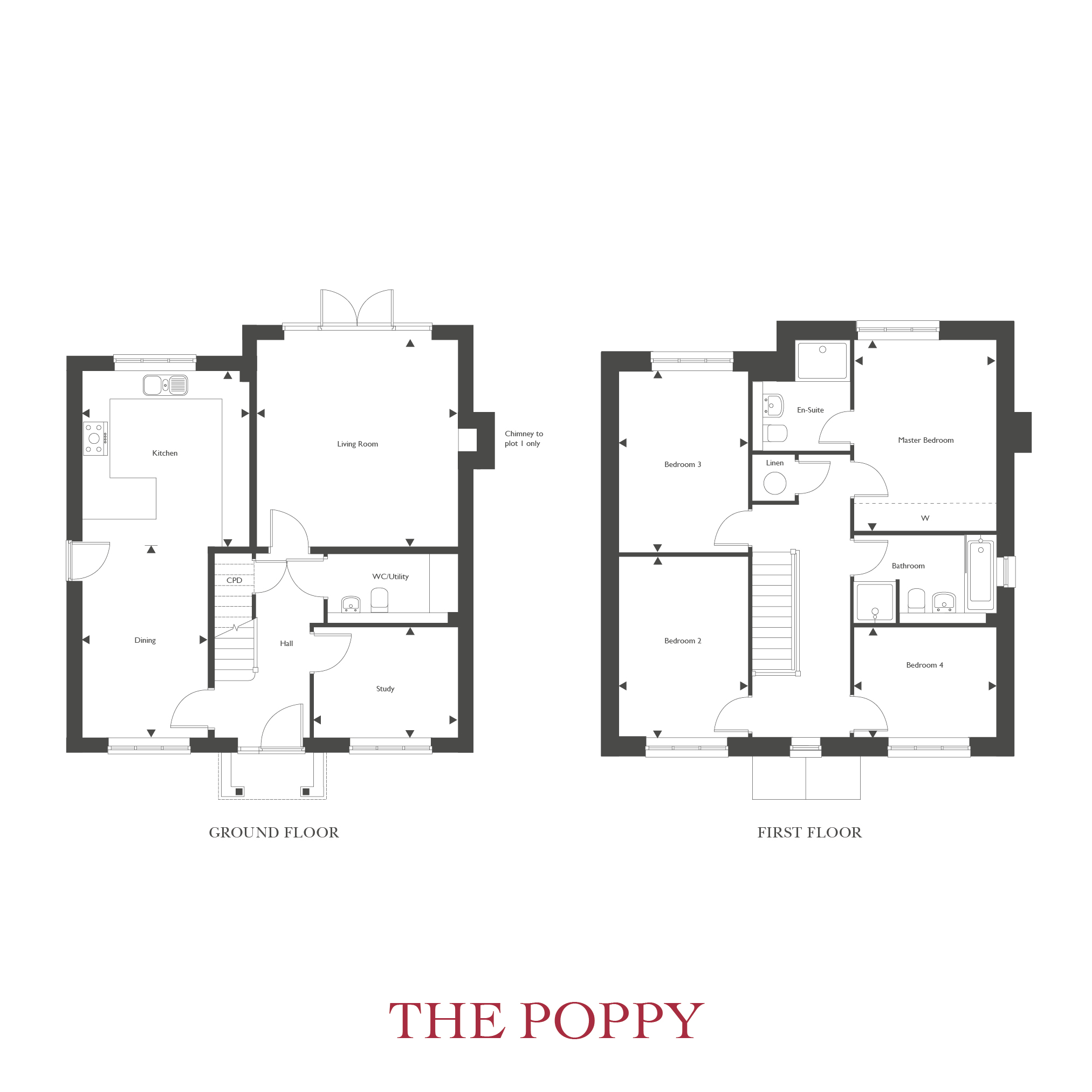 Plot 4 – The Poppy Floor plan