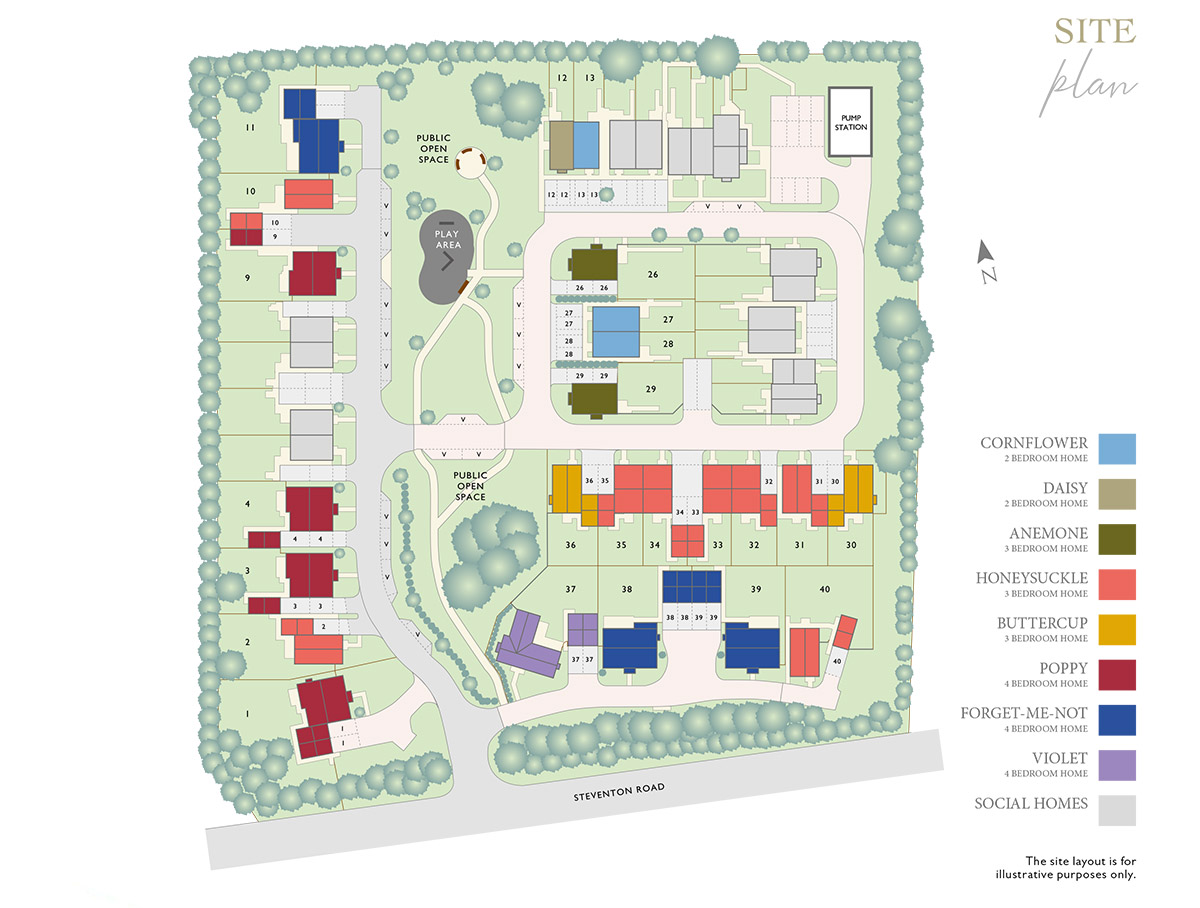 Plot 2 – The Honeysuckle Siteplan