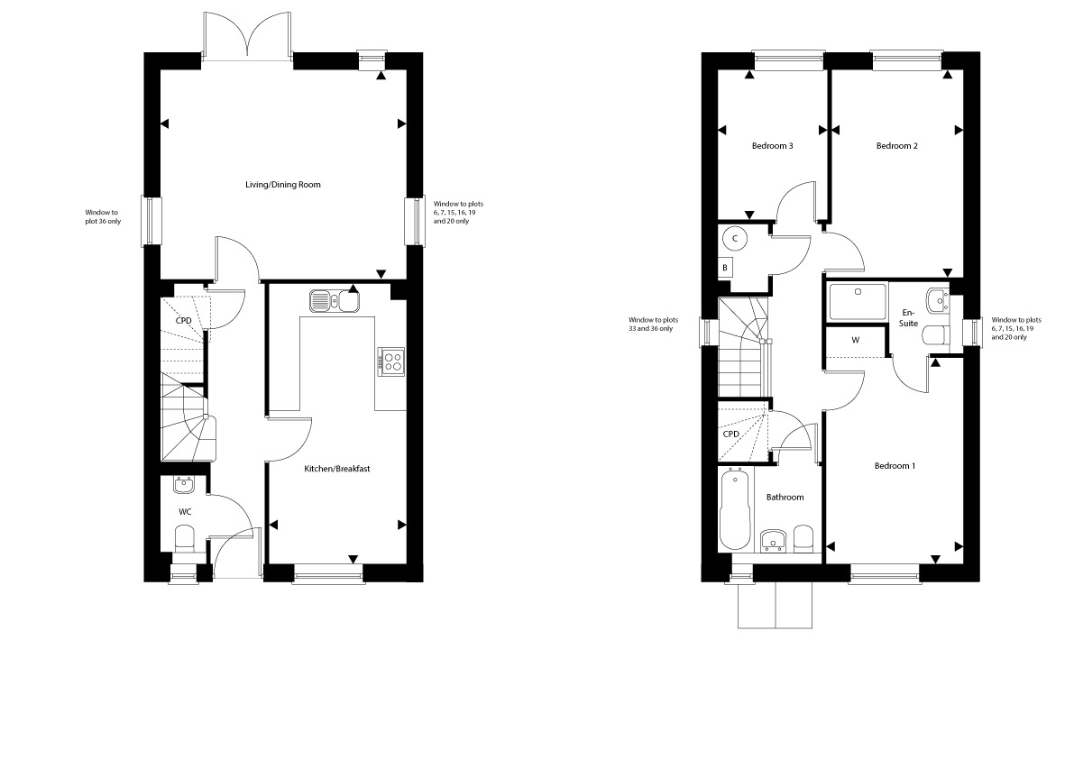 Plot 33 – The Woodston Floor plan