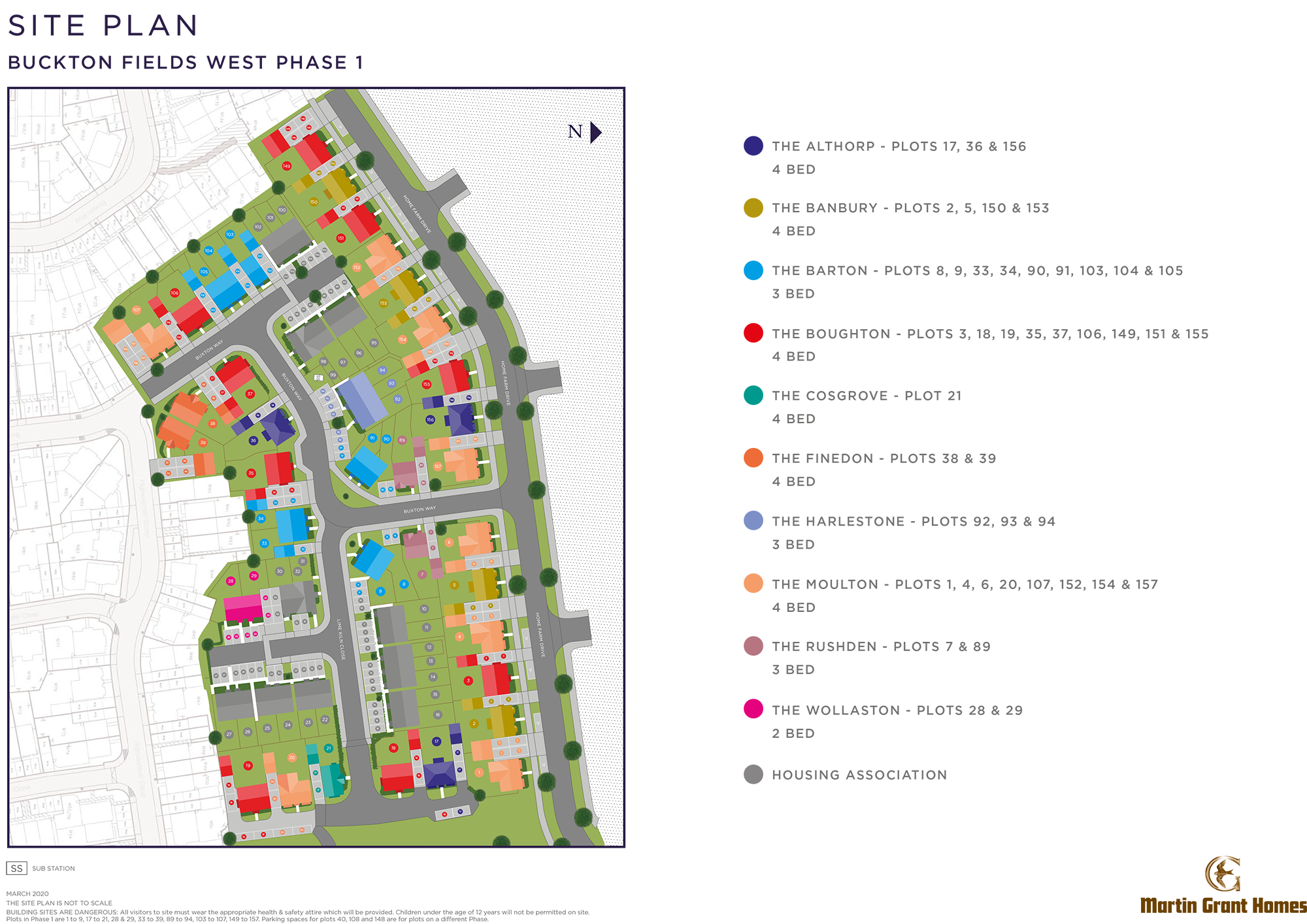 New homes in Northampton. to Buckton Fields.