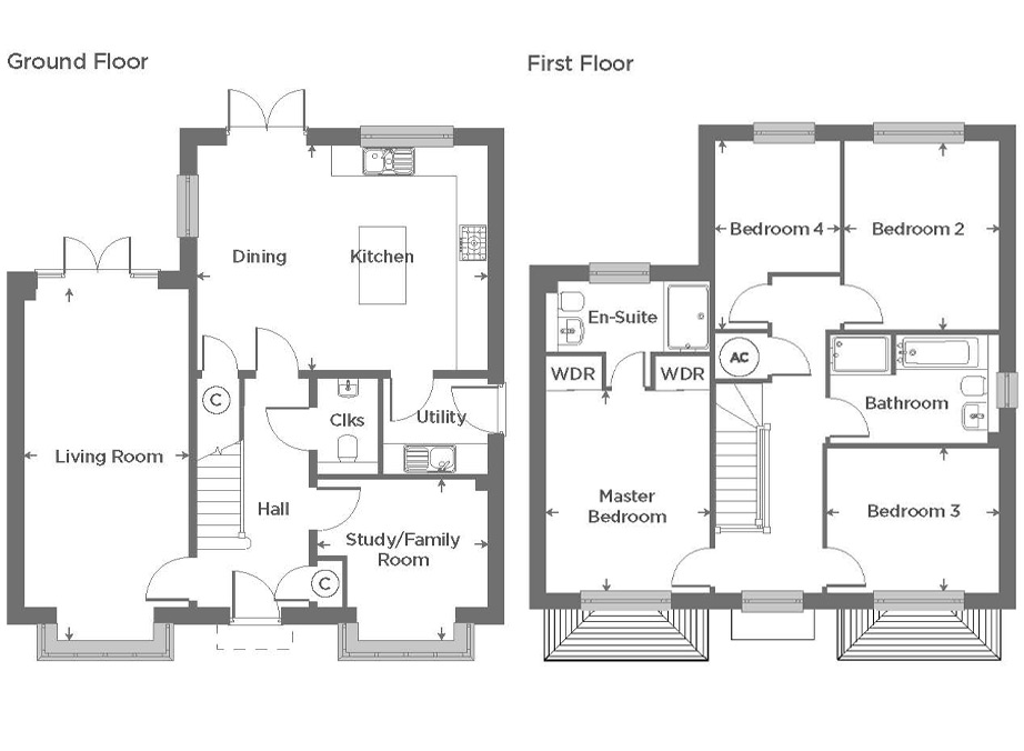 Plot 157 – The Moulton Floor plan